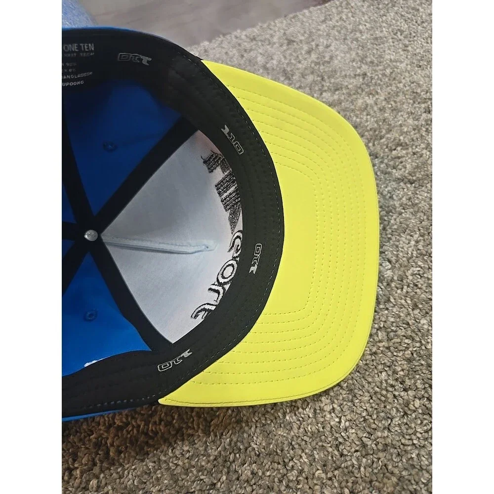 LIV GOLF Hat Cap Adjustable FlexFit 110 Blue Yellow